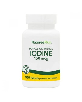Natures Plus Potassium Iodide Iodine Συμπλήρωμα Διατροφής Ιωδιούχο Κάλιο 150mcg 100tabs