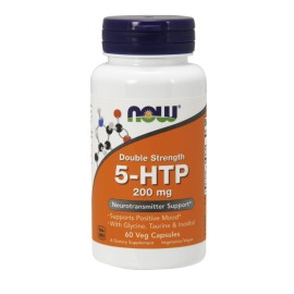 Συμπλήρωμα Διατροφής 5-HTP 200mg Double Strength Neurotransmitter Support Now 60 veg.caps