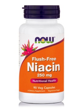 Νιασίνη 500 mg  Niacin Flush-Free 500 mg Now 90 vcaps