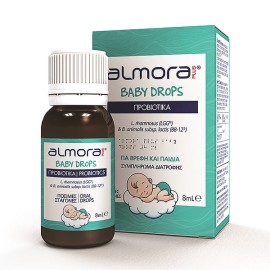 Almora Plus Βρεφικό Συμπλήρωμα Διατροφής για Υγεία Γαστρεντερικού Baby Drops Probiotics 8ml
