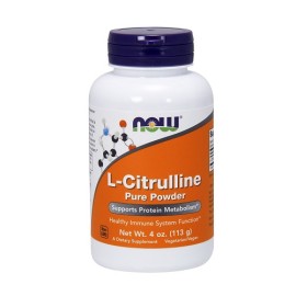 Συμπλήρωμα Διατροφής Για Στήριξη του Μεταβολισμού Των Πρωτεϊνών Κιτρουλίνη L-Citrulline Pure Powder Now 113gr
