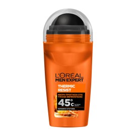 LOreal Men Expert Thermic Resist Ανδρικό Αποσμητικό Roll-On με 48ωρη Δράση Ακόμα και σε Υψηλές Θερμοκρασίες 50ml