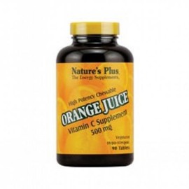 Natures Plus Βιταμίνη C 500 mg σε Μασώμενες Ταμπλέτες Vitamin C 500 mg Orange Juice 90 tabs