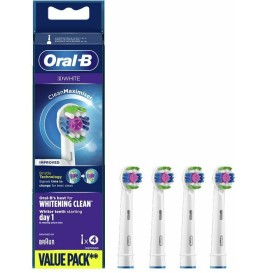 Oral-B 3D White Ανταλλακτικές Κεφαλές για Ηλεκτρική Οδοντόβουρτσα CleanMaximiser 4τμχ