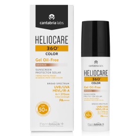 Cantabria Labs Heliocare 360 Color Gel Oil-Free SPF50+ Bronze Αντηλιακή Κρέμα Προσώπου με Χρώμα  Υψηλής Προστασίας 50ml