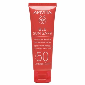 Apivita Bee Sun Safe Anti Spot & Anti Age Face Cream Κρέμα Προσώπου κατά των Πανάδων και των Ρυτίδων SPF50 50ml
