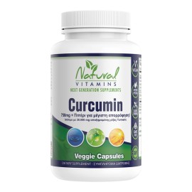 Natural Vitamins Συμπλήρωμα Κουρκουμίνης 750mg Curcumin 60v.caps