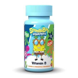 Health Fuel Nickelodeon Παιδική βιταμίνη SpongeBob Vitamin D 60 μασώμενα δισκία