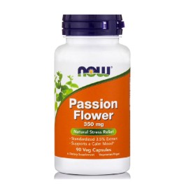 Συμπλήρωμα Διατροφής Για Χαλάρωση Με Εκχύλισμα Λουλουδιού του Πάθους 350mg Passion Flower 350mg Now 90 veg.caps