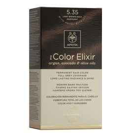 Βαφή Μαλλιών Καστανό Ανοιχτό Μελί Μαονί 5.35 My Color Elixir Apivita 50 ml