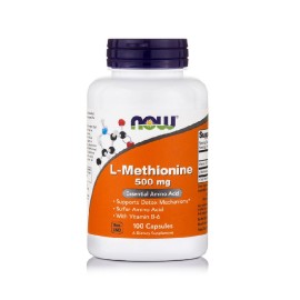 Συμπλήρωμα L-Μεθειόνης με Βιταμίνη Β6 L-Methionine 500 mg with Vitamin B-6 No 100caps