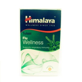 Συμπλήρωμα Διατροφής Για Λοιμώξεις Αναπνευστικού Flu Wellness Tulasi (Holy Basil) Himalaya Caps 60 Τμχ