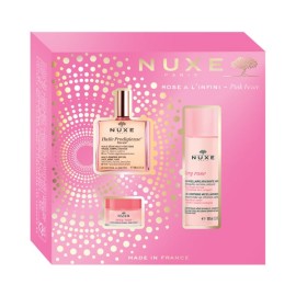 Nuxe Pink Fever Promo Ξηρό Λάδι Huile Prodigieuse Florale 50ml & Νερό Very Rose Micellar Water  100ml & Φροντίδα Χειλιών  Very Rose Lip Balm 15gr