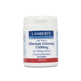 Lamberts Συμπλήρωμα Σιβηριανού Τζινσενγκ Siberian Ginseng 1500mg 60tabs