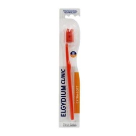 Elgydium Clinic Extra-Soft 15/100 Οδοντόβουρτσα Εξαιρετικά Μαλακή για Ούλα που Ματώνουν Εύκολα ή είναι Ερεθισμένα σε Πορτοκαλί Χρώμα