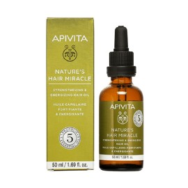 Λάδι Ενδυνάμωσης Μαλλιών Natures Hair Miracle Apivita 50 ml