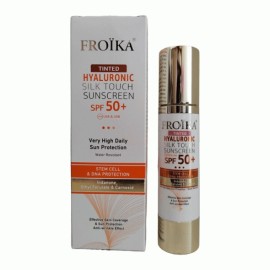 Αντηλιακή Κρέμα Προσώπου με Χρώμα Hyaluronic Silk Touch Sunscreen Tinted SPF50+  Froika 40ml