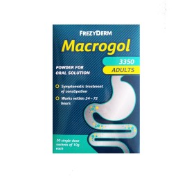Frezyderm Macrogol 3350 Adults Συμπλήρωμα σε Σκόνη για Δυσκοιλιότητα 20 φακελάκια