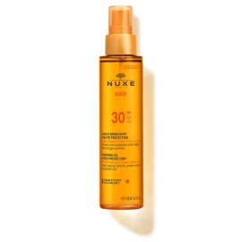 Λάδι Μαυρίσματος Για Πρόσωπο & Σώμα SPF30  Tanning Oil Low Protection Nuxe 150ml