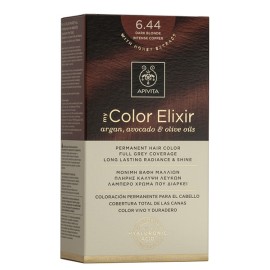 Βαφή Μαλλιών Ξανθό Σκούρο Έντονο Χάλκινο 6.44 My Color Elixir Apivita 50 ml