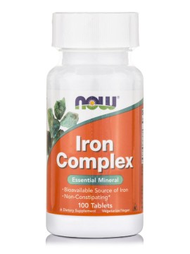 Σίδηρος με Φολικό Οξύ Iron Complex Now 100 v.tabs