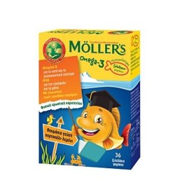 MOLLERS OMEGA-3 KIDS GUMMIES ΓΕΥΣΗ ΠΟΡΤΟΚΑΛΙ-ΛΕΜΟΝΙ 36TMX