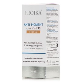 Froika Anti-Pigment Tinted Cream SPF30 Κρέμα Προσώπου κατά των Δυσχρωμιών με Χρώμα & Αντιηλιακή Προστασία 30ml