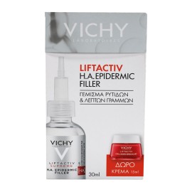 Vichy Promo Liftactiv Supreme H.A. Epidermic Filler Ορός κατά των Ρυτίδων και Ενίσχυσης Σφριγηλότητας 30ml & Δώρο Liftactiv Collagen Specialist Κρέμα Ημέρας 15ml