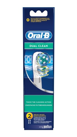 Ανταλλακτικές Κεφαλές Βουρτσίσματος Dual Clean Oral B 2 τμχ