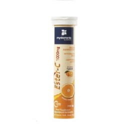 Βιταμίνη C Σε Μορφή Ester-C 1000 mg Γεύση Πορτοκάλι Αναβράζοντα Δισκία Vitamin Ester C MyElements 20 Eff tabs
