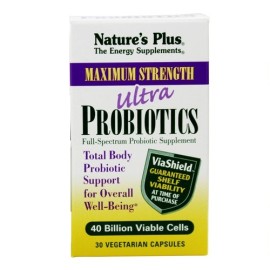 Συμπλήρωμα Προβιοτικών με 12 Είδη Φιλικών Βακτηρίων Ultra Probiotics Natures Plus 30 caps