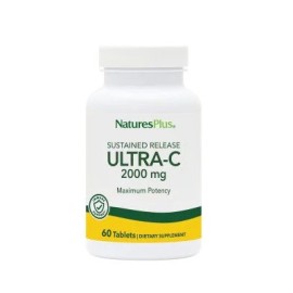 Natures Plus Βιταμίνη C με Καρπούς Αγριοτριανταφυλλιάς 2000mg Ultra C S/R Rose Hips  60 tabs