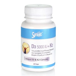 SMILE D3 5000IU + K2 60CAP