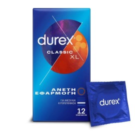 Durex Classic XL Προφυλακτικά για Άνετη Εφαρμογή  12τμχ