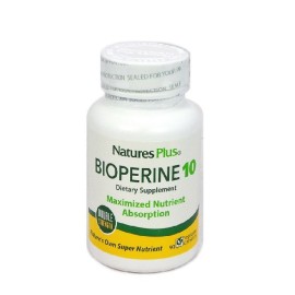 Natures Plus Συμπλήρωμα Διατροφής για Βελτίωση της Γαστρεντερικής Απορρόφησης  Θρεπτικών Συστατικών Bioperine 10   90 caps