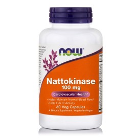 Συμπλήρωμα Διατροφής Για Την Υγεία της Καρδιάς Ναττοκινάση 100 mg Nattokinase 100 mg Now 60vcaps