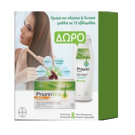 Priorin Extra Συμπλήρωμα Διατροφής για την Υγεία των Μαλλιών 60caps + ΔΩΡΟ Σαμπουάν Θρέψης Κανονικά ή Ξηρά Μαλλιά 200 ml