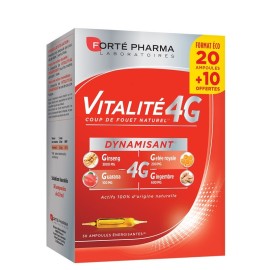Συμπλήρωμα για Καταπολέμηση της Κόπωσης Vitalite 4G +50% Δώρο Forte Pharma 20+10x10 ml