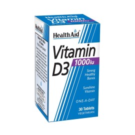 Βιταμίνη D3 Vitamin D3 (1000iu) Health Aid Tabs 30 Τμχ
