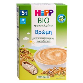 Hipp Βιολογική Βρεφική Κρέμα Βρώμης Χωρίς Γάλα απο τον 5ο Μήνα 200gr