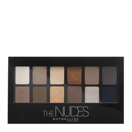 Σκιές Ματιών Παλέτα με 12 Αποχρώσεις Μπεζ - Καφέ Palette The Nudes Maybelline 9.6gr