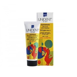 Intermed  Unident Kids Toothpaste 500 ppm Παιδική Οδοντόκρεμα απο 2 ετών με Γεύση τσιχλόφουσκα 50ml