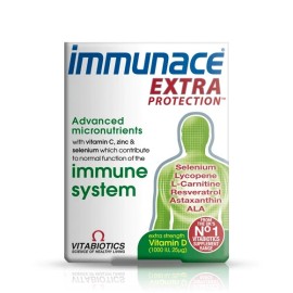 Vitabiotics Συμπλήρωμα Διατροφής για  Ενίσχυση Ανοσοποιητικού  Immunance Extra Protection 30caps