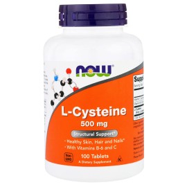 Συμπλήρωμα Διατροφής Για Υγεία Μαλλιών Νυχιών & Επιδερμίδας L-Cystaine 500mg Now 100 tabs