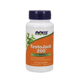 Συμπλήρωμα Διατροφής Για Φυσική Αύξηση της Τεστοστερόνης TestoJack 200 Now Foods 60 vcaps