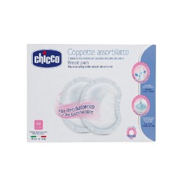 Chicco Αντιβακτηριακά Προστατευτικά Επιθέματα Στήθους  Breast Pads  60 units