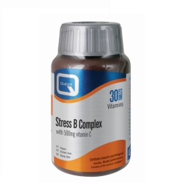 Σύμπλεγμα Βιταμινών Β και 500mg Βιταμίνη C Stress B Complex Quest Tabs 30 τμχ