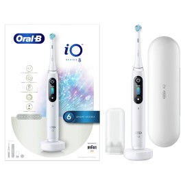 Oral-B iO Series 8 Hλεκτρική Οδοντόβουρτσα-  Magnetic White Alabaster 1τμχ