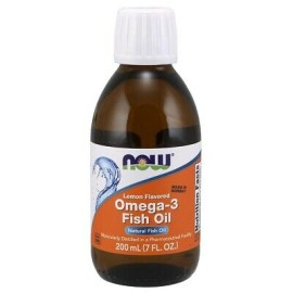 Iχθυέλαιο με Γεύση Λεμόνι Omega-3 Fish Oil Now 200ml