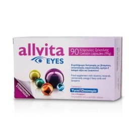 Συμπλήρωμα Διατροφής για Υγεία Ματιών Allvita Eyes Tentan AG 90 caps